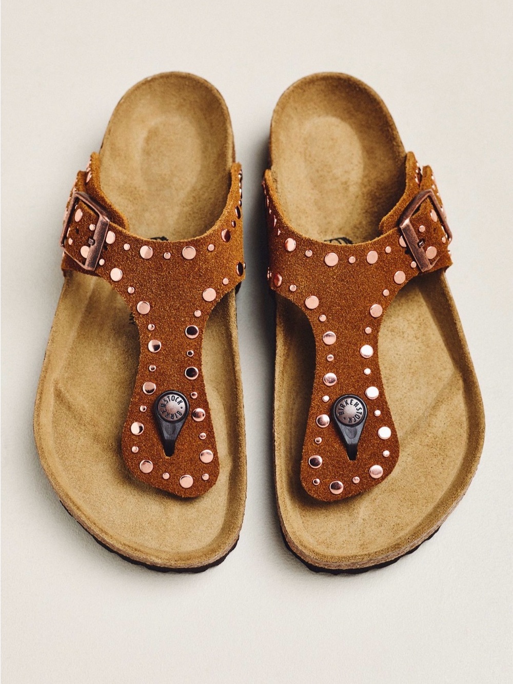 NWT BIRKENSTOCK Gizeh Rivets Sandals